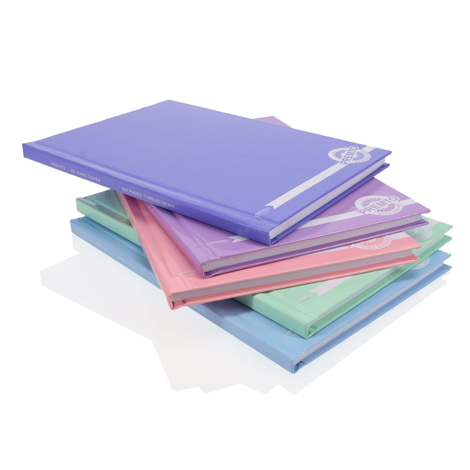 Premto A5 Pastel 160 Page Hardcover Notebook - ABC School Supplies