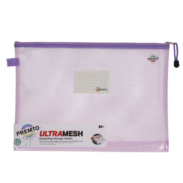 Premto B4+ Ultramesh Expanding Pastel Storage Wallet - ABC School Supplies