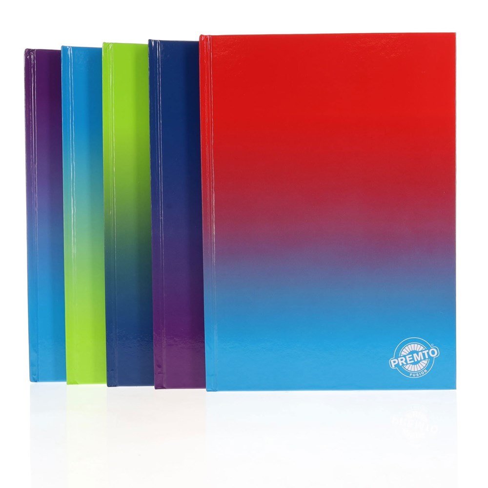 Premto Fusion A4 160pg Hardcover Notebooks Pack of 20 - ABC School Supplies