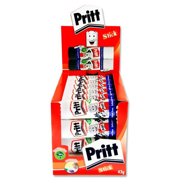 Pritt Glue Stick - 43g - Pack of 24 - ABC School Supplies