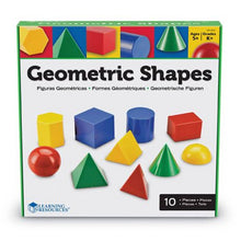 Large Geosolids Plastic Shapes, Set of 10