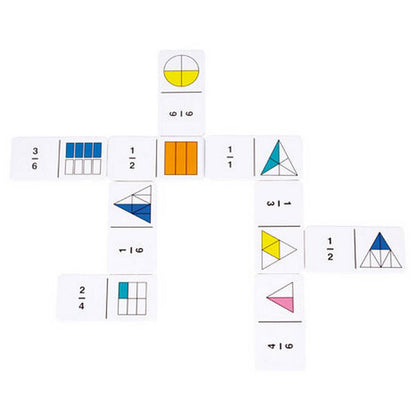 Rainbow Fraction Dominoes