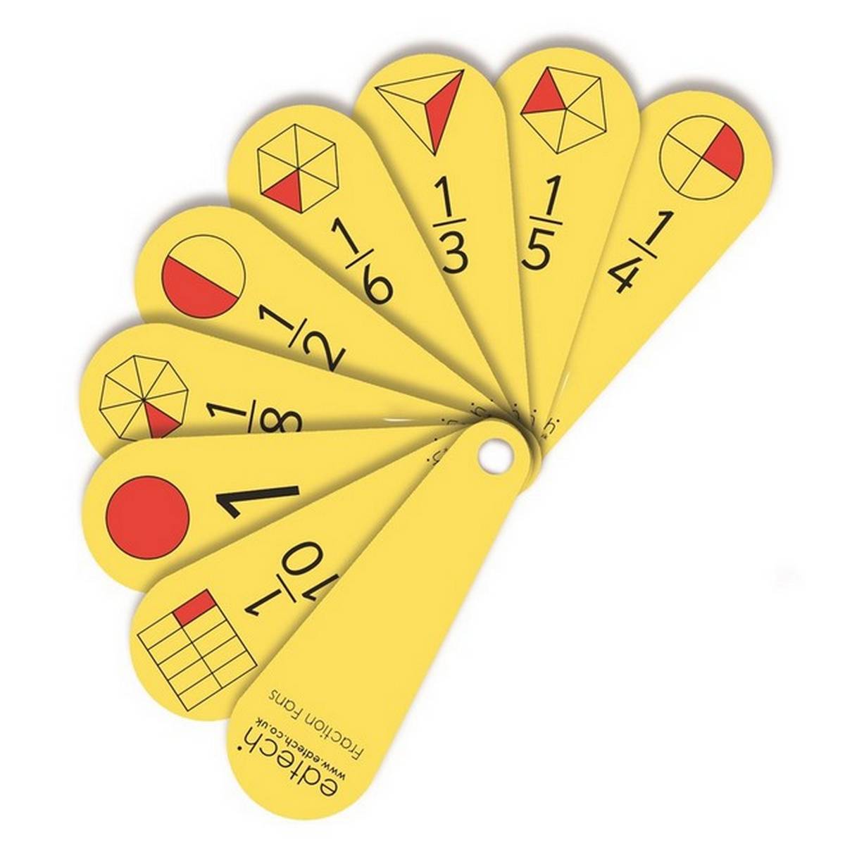 Pupil Fraction Fans Set of 10