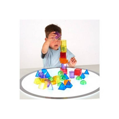 Translucent Geometric Shapes - Pack of 36