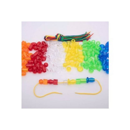 Translucent Jumbo Lacing Beads - Pack of 180 + 12 laces