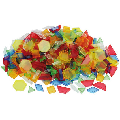 Translucent Hollow Pattern Blocks - Pack of 180