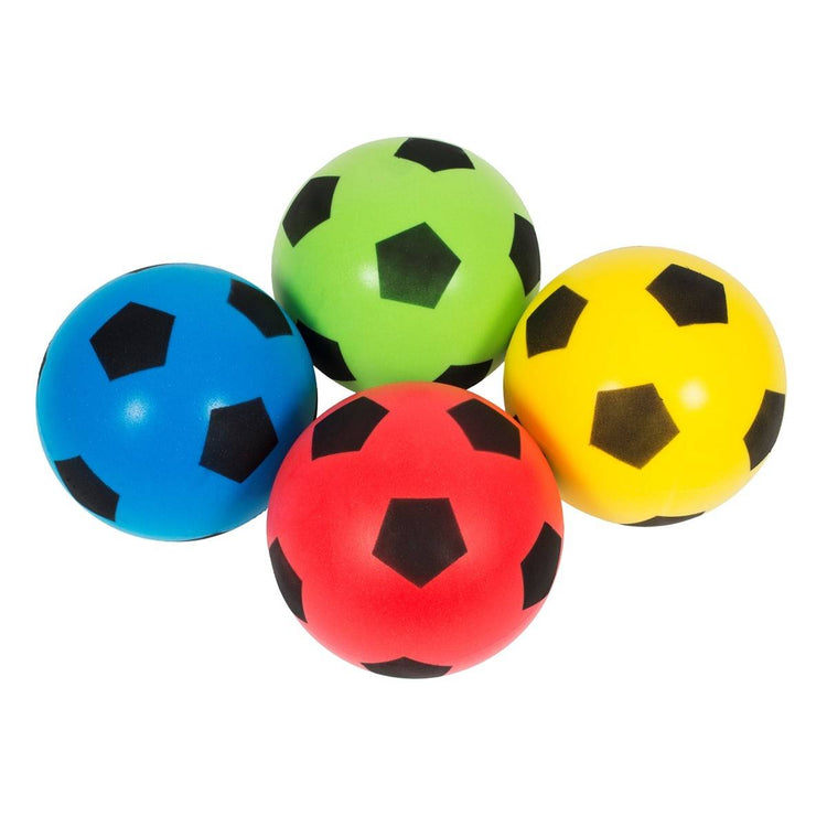 Set of 4 Softy Foam Footballs 12cm