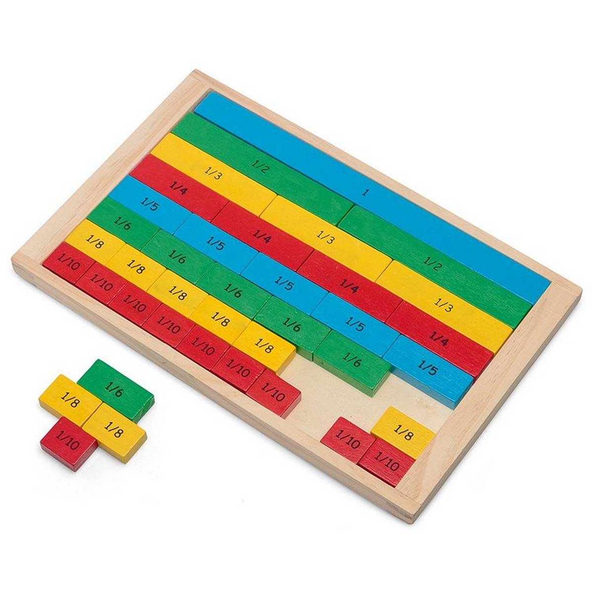 Wooden Fractions Board