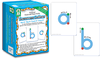 Textured Touch and Trace Letter Cards: Lowercase