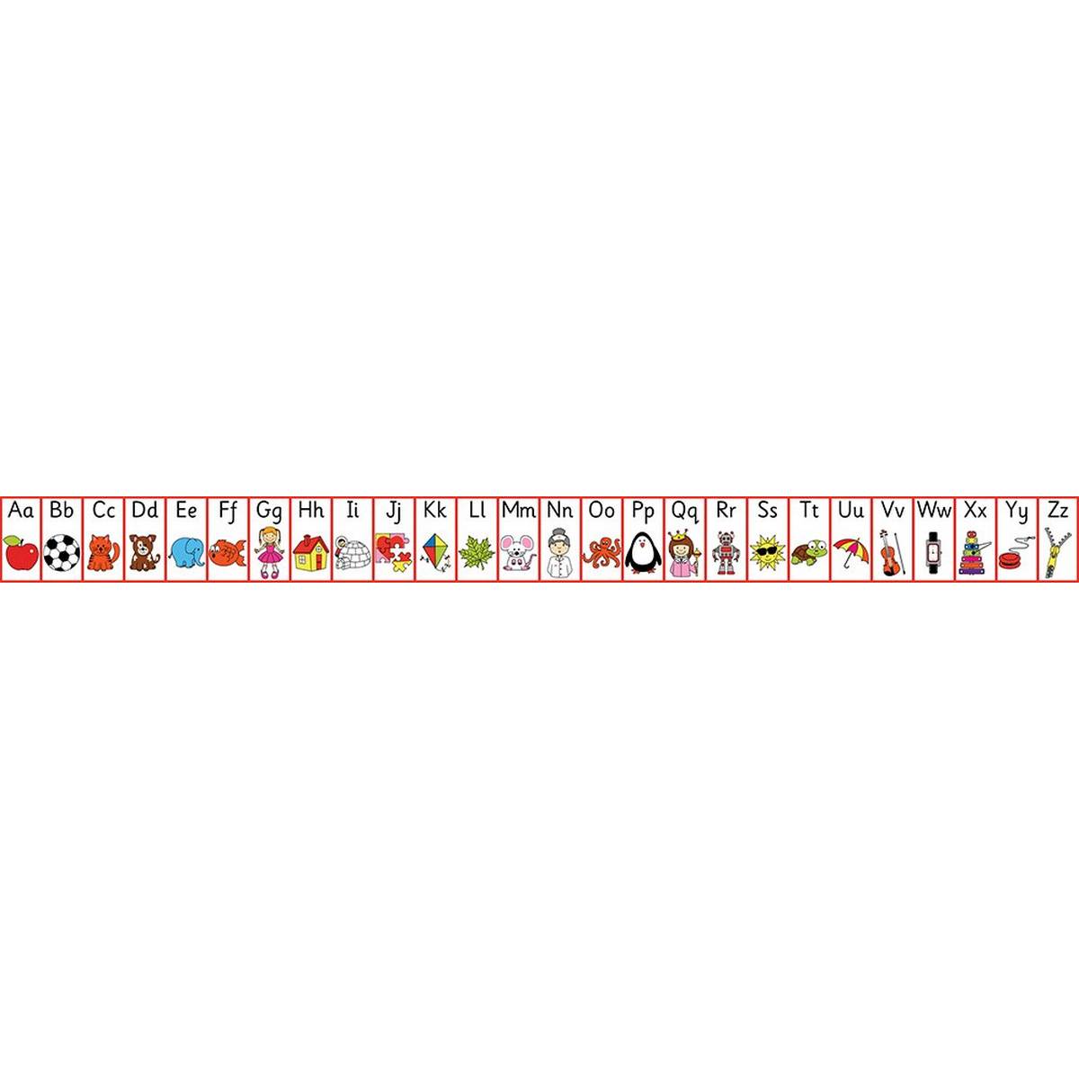 Giant Plastic Alphabet Wall Frieze 2000 x 240mm