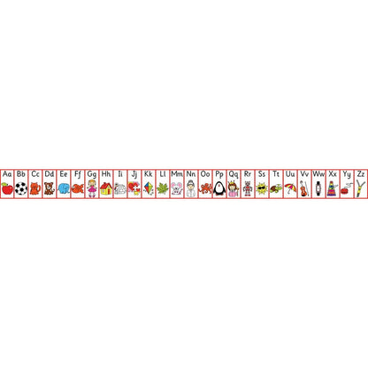 Giant Plastic Alphabet Wall Frieze 2000 x 240mm