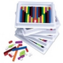 Interlocking Plastic Cuisenaire Rods Classroom Multi-Pack