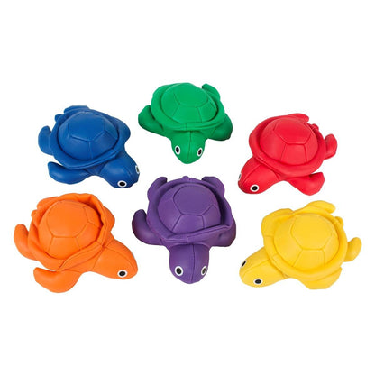 Set of 6 Bean Bag Animals Turtles