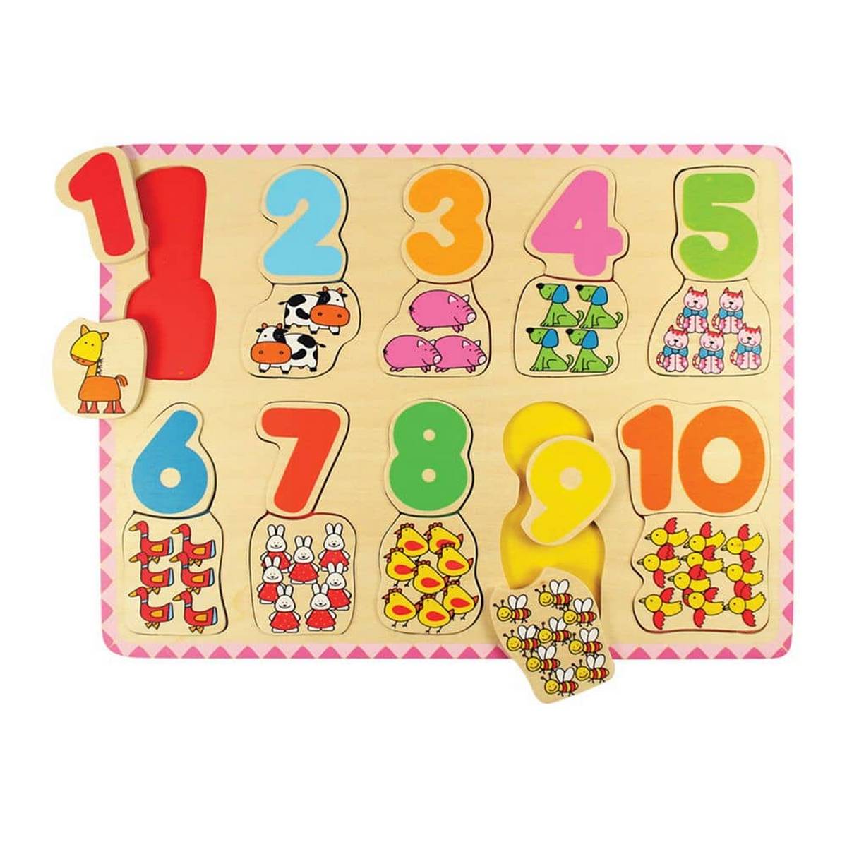 Number and Colour Matching Puzzle