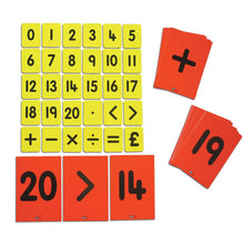 0 - 20 Maths Cards Pupil's Set (Yellow)