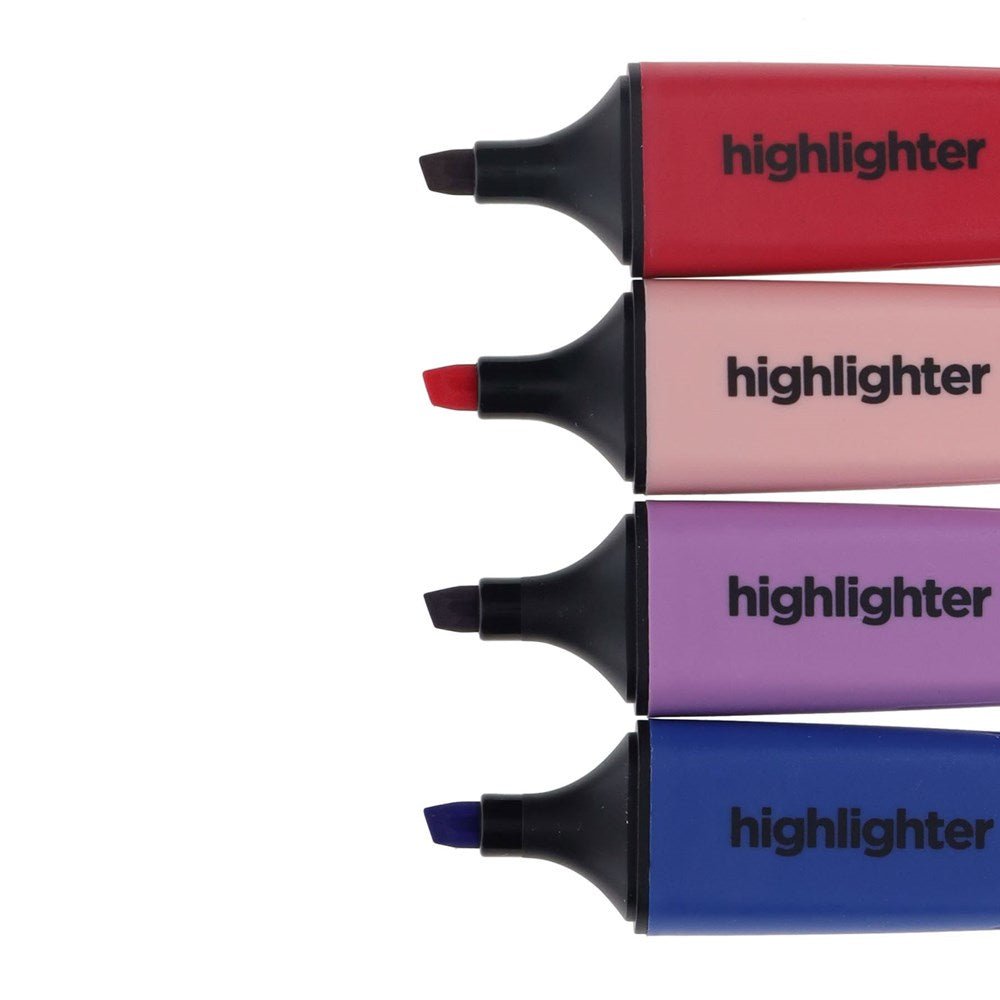 ProScribe Highlighter Markers Pack of 4 - ABC School Supplies