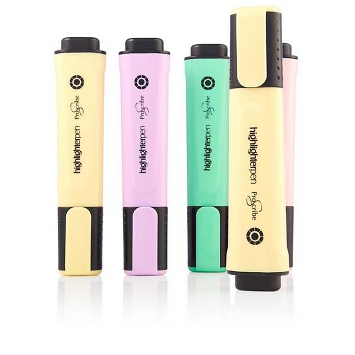 ProScribe Pkt.5 Pastel Highlighter - ABC School Supplies