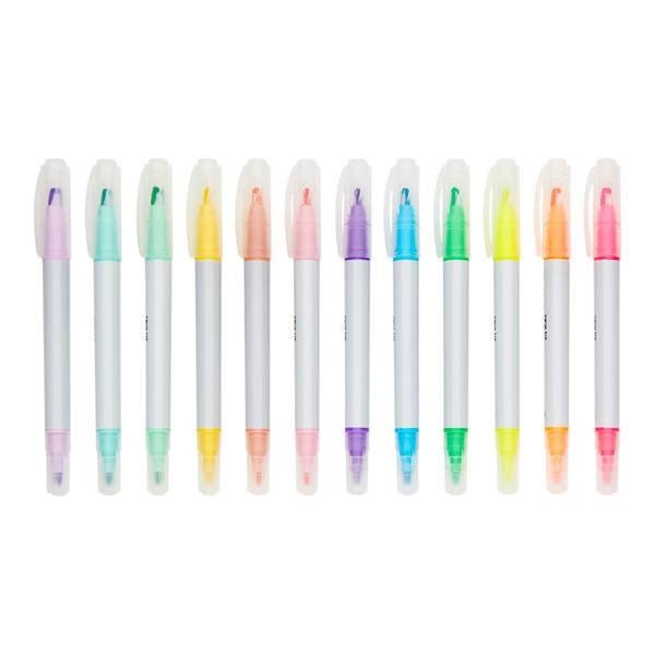 **ProScribe Twin Tip Highlighter Pens Pack Of 12 - ABC School Supplies