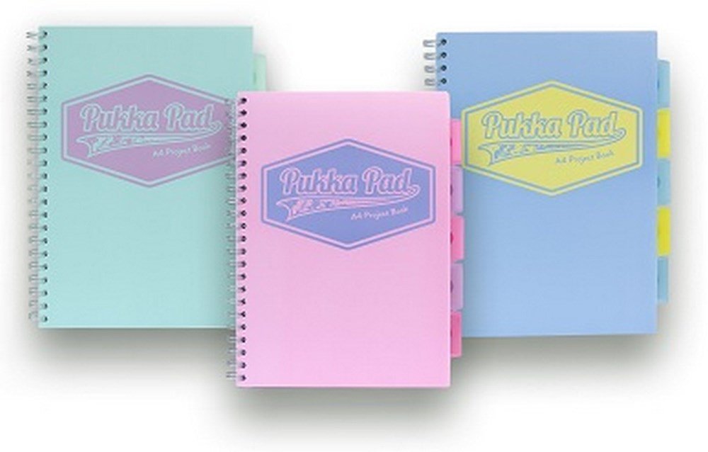 Pukka A4 Pastel Jotta Project Pad pk of 3 - ABC School Supplies