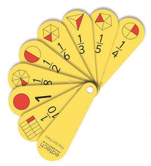 **Pupil Fraction Fans Set Of 10 - ABC School Supplies