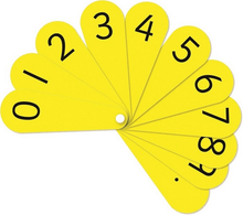 Pupil Number Fans - Pack Of 30 - ABC School Supplies