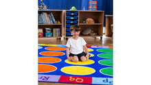 Rainbow Abc Dot Rectangle Mat - ABC School Supplies