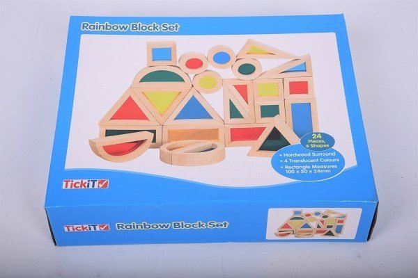 Rainbow Block Set - ABC School Supplies