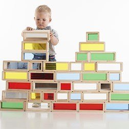 Rainbow Bricks - ABC School Supplies