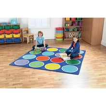 Rainbow Circle Placement Carpet - Circles - ABC School Supplies