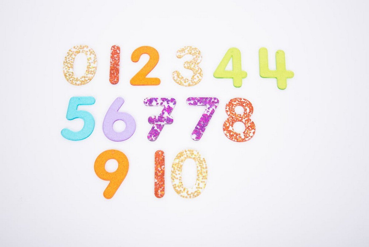 Rainbow Glitter Numbers - ABC School Supplies