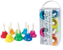 Rainbow Music Hand Bells Set Of 8 - ABC School Supplies
