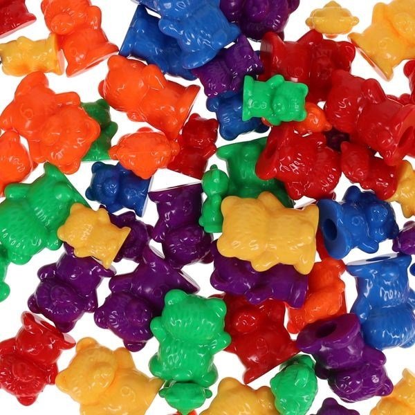 Rainbow Sorting Bears Tub of 96 - ABC School Supplies