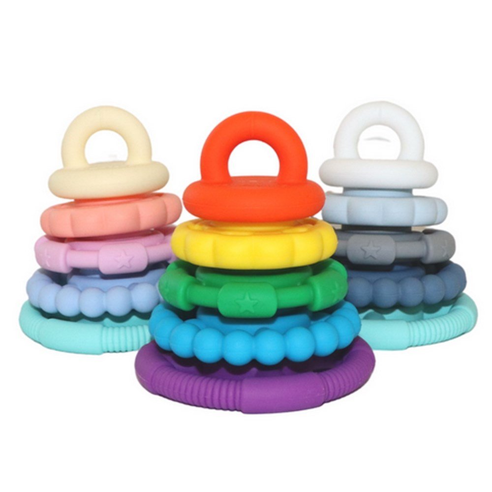 Rainbow Stacker & Teether - Bright - ABC School Supplies
