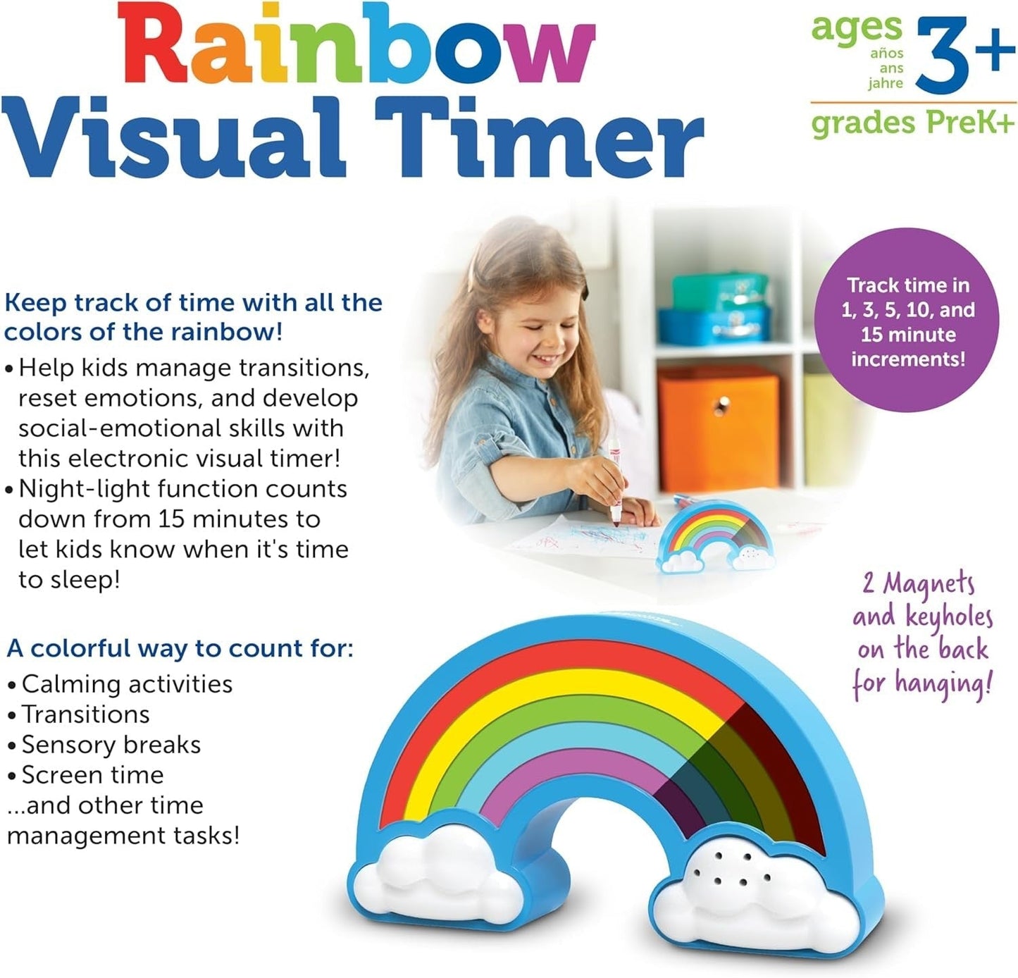 Rainbow Visual Timer - ABC School Supplies