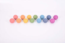 Rainbow Wooden Balls - ABC School Supplies