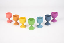 **Rainbow Wooden Egg Cups - ABC School Supplies