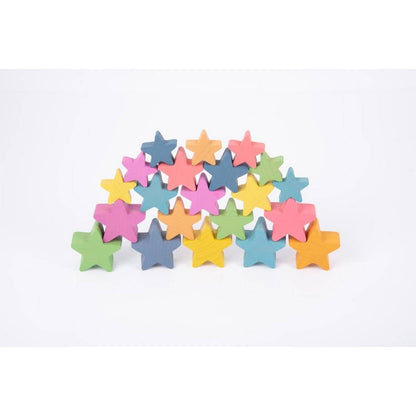 Rainbow Wooden Stars - ABC School Supplies