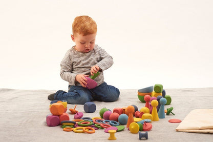 Rainbow Wooden Super Set - ABC School Supplies