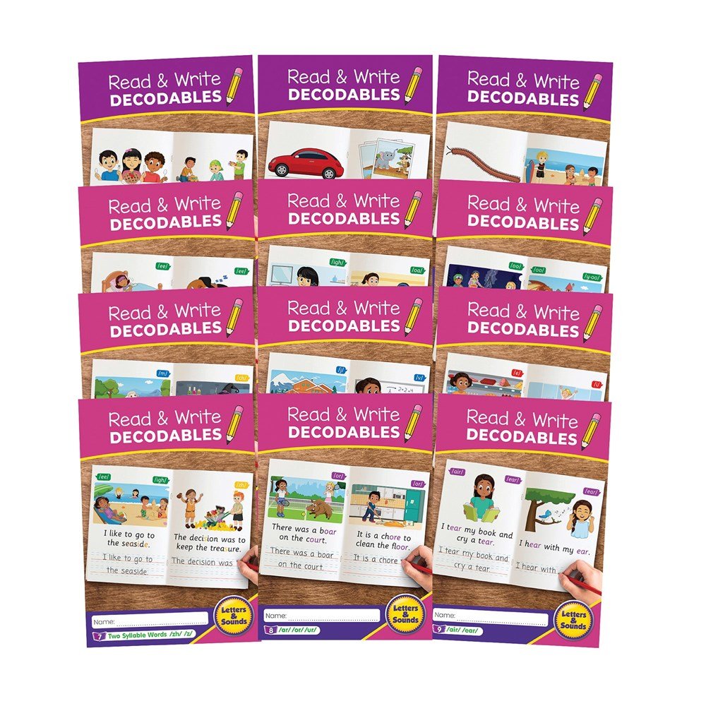 Read & Write Decodables Set B (12 Titles) - ABC School Supplies