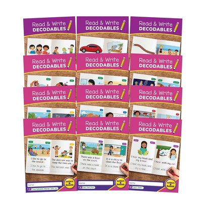 Read & Write Decodables Set B (12 Titles) - ABC School Supplies
