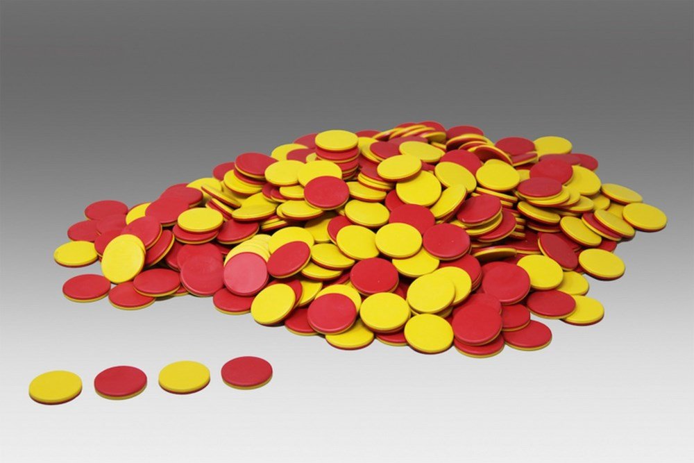 Red And Yellow Counters Pack Of 400 - ABC School Supplies