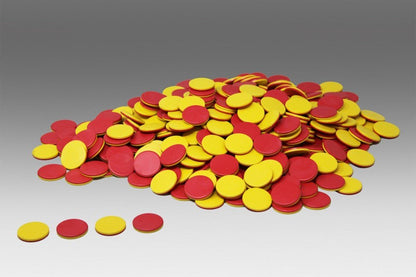 Red and Yellow Counters Pack of 50 - ABC School Supplies