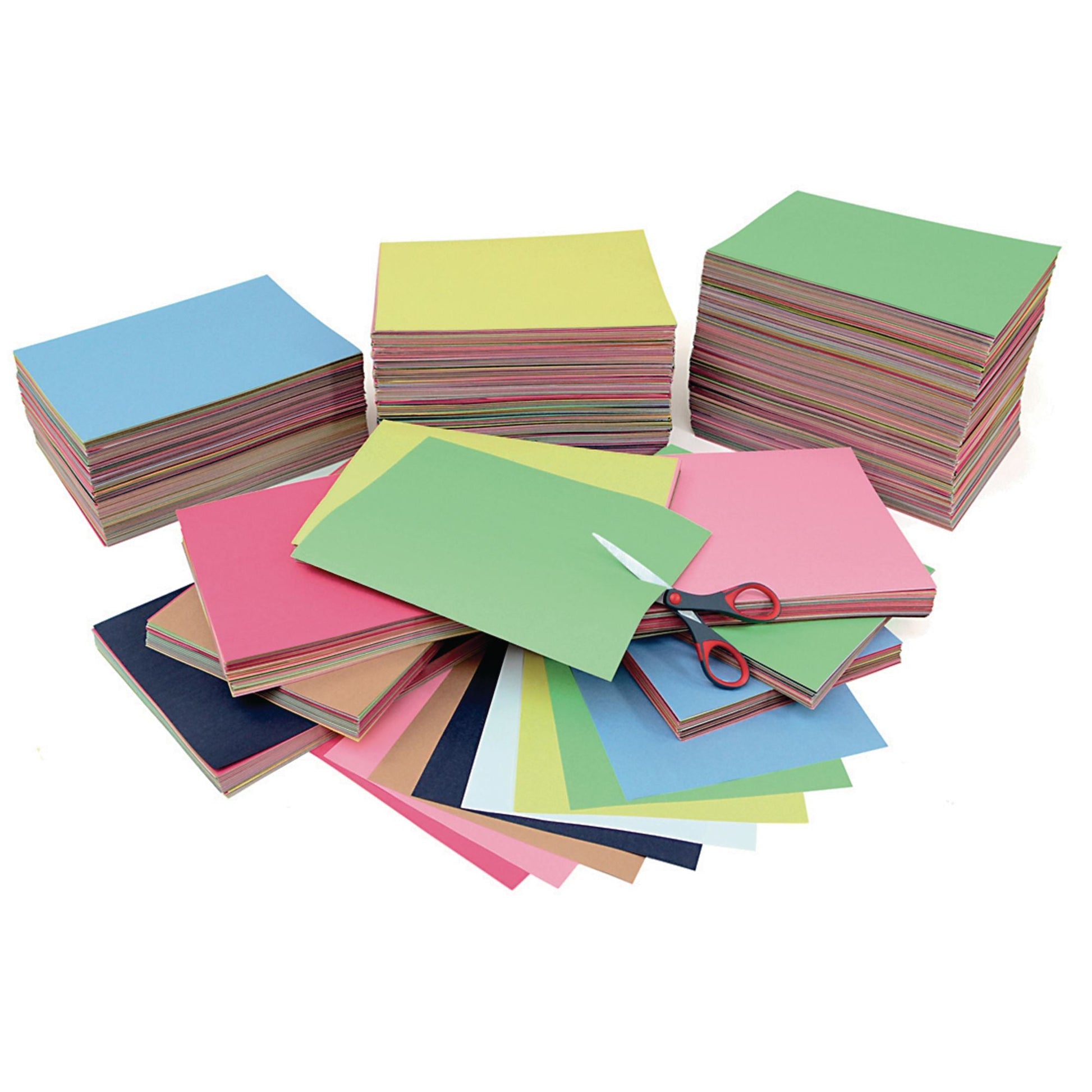Remnant Assorted Coloured Construction Paper - Various Sizes 18Kg - ABC School Supplies