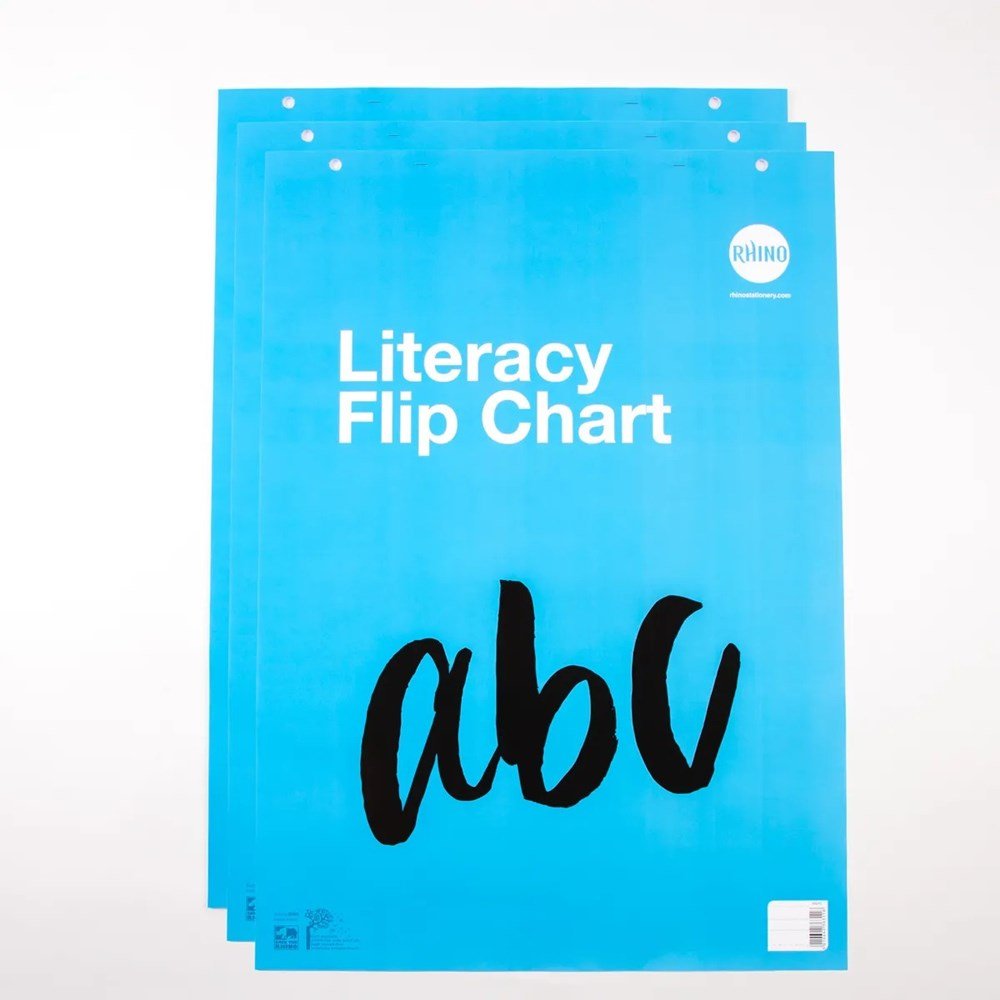 Rhino Literacy Flipchart Pad - A1 (Pack Of 5) - ABC School Supplies