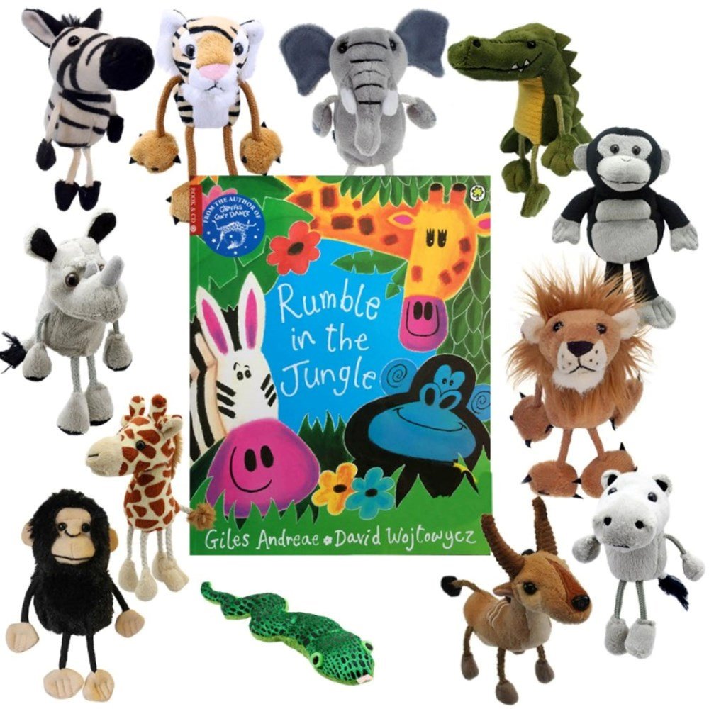 Rumble In The Jungle Puppet and Book Set - ABC School Supplies