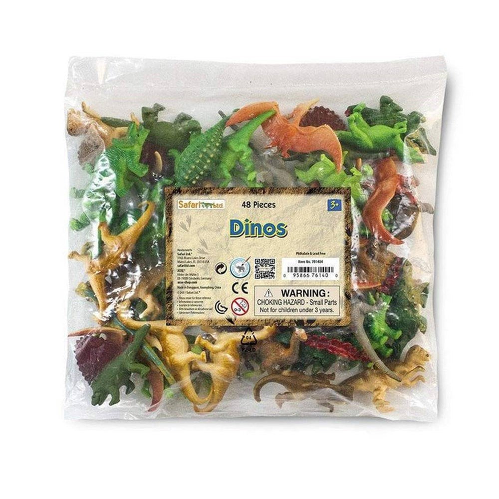 **Safari Mini Assorted Dinosaurs Bulk Bag - ABC School Supplies