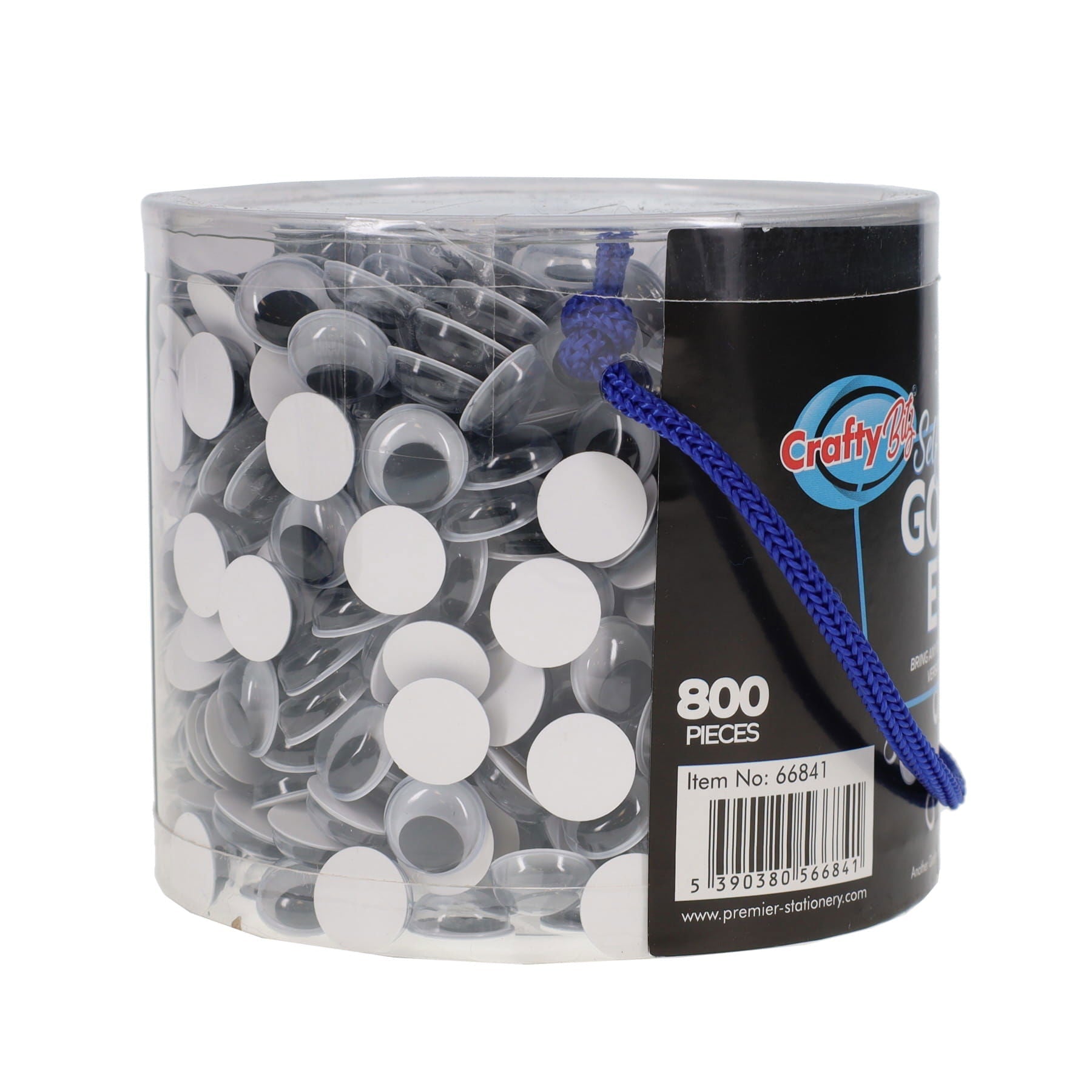 Self Adhesive Goggly Eyes - 12mm Tub of 800 - ABC School Supplies