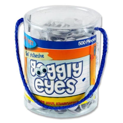 Self Adhesive Goggly Eyes - 15mm Tub Of 500 - ABC School Supplies