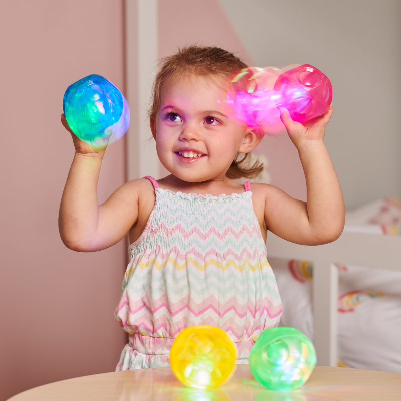 Sensory Flashing Balls (Irregular Bounce) Set of 4 - ABC School Supplies
