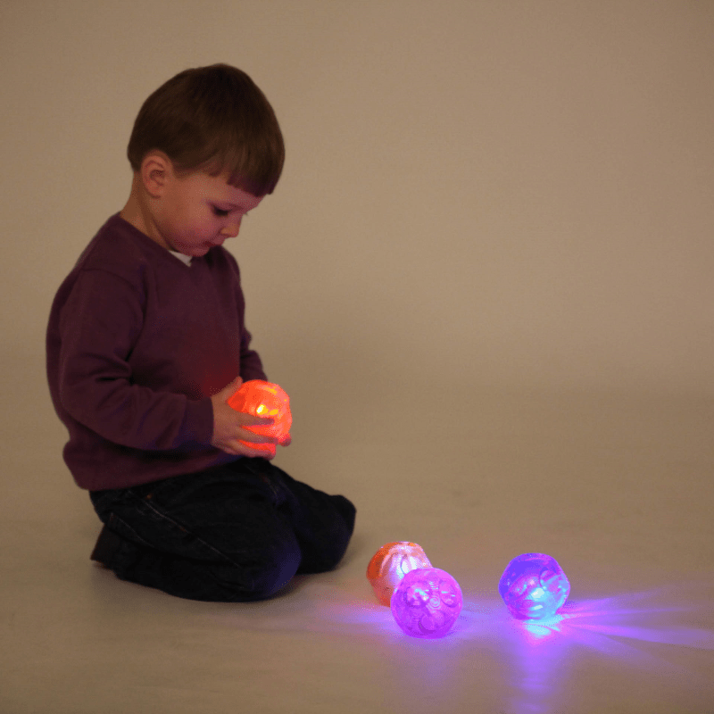 Sensory Flashing Balls (Irregular Bounce) Set of 4 - ABC School Supplies